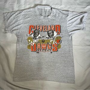 Vintage 80's Cleveland Browns DAWG POUND Screen Stars Men Sport grey Size UNK